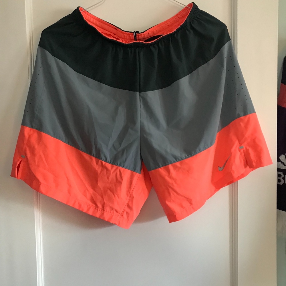 Two Nike Mens Running Shorts - Medium